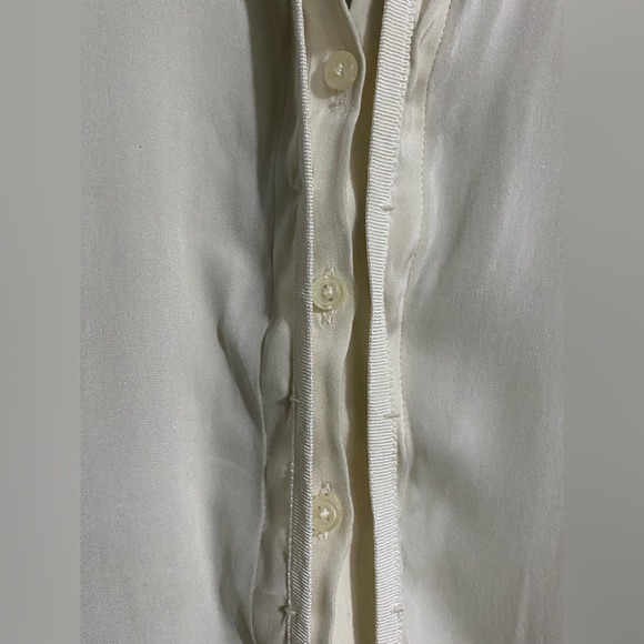 Elie Tahari Cream Silk Blouse - Picture 4 of 4
